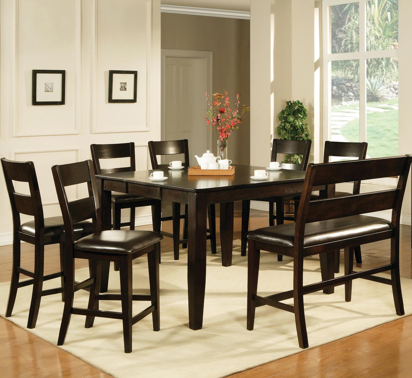 Steve Silver Victoria VC900PT+6xCC+BN 8 Piece Counter Height Dining Set